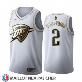 Maillot Golden Edition Oklahoma City Thunder Shai Gilgeous Alexander 2019-20 Blanc