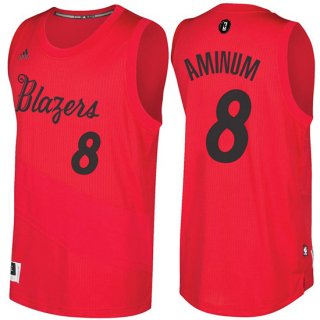 Maillot Navidad 2016 Al Farouq aminu Blazers 8 Rouge