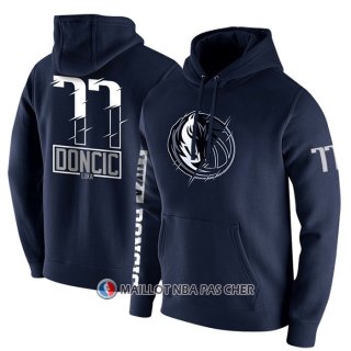 Veste a Capuche Dallas Mavericks Luka Doncic Bleu2