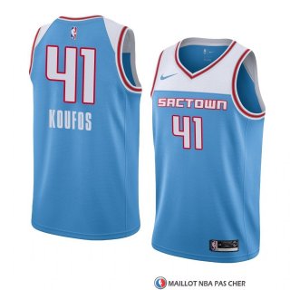 Maillot Sacramento Kings Kosta Koufos Ville 2018-19 Bleu