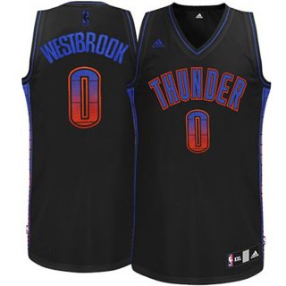 Maillot Environnement Thunder Westbrook 0 Noir