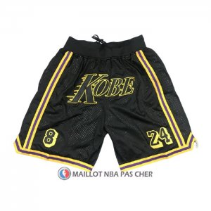 Short Los Angeles Lakers Kobe Bryant Noir