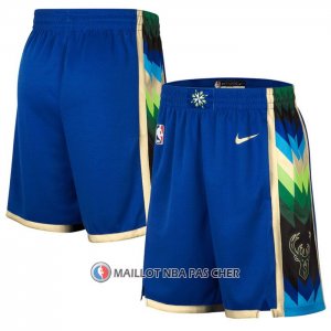 Short Milwaukee Bucks Ville 2022-23 Bleu