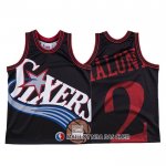Maillot Philadelphia 76ers Moses Malone Mitchell & Ness Big Face Noir