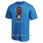 Maillot Manche Courte Oklahoma City Thunder George Hill Star Player Bleu