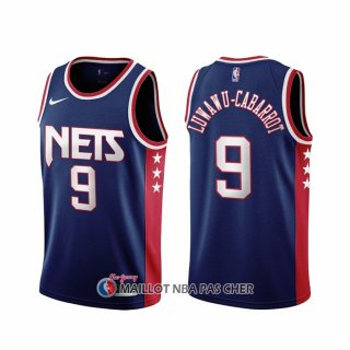 Maillot Brooklyn Nets Timothe Luwawu-cabarrot NO 9 Ville 2021-22 Bleu