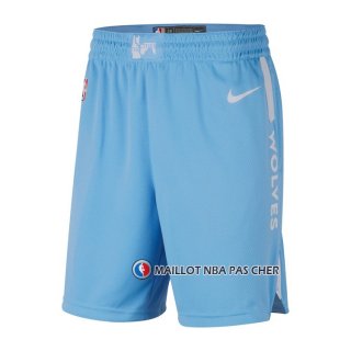 Short Minnesota Timberwolves Ville Edition Bleu
