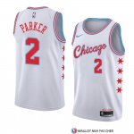 Maillot Chicago Bulls Jabari Parker Ville 2018 Blanc