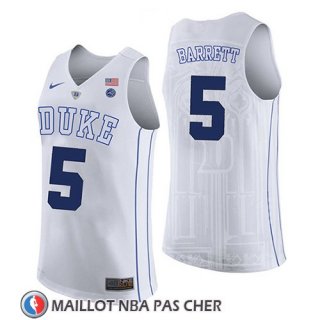 Maillot Ncaa Duke Blue Devils R. J. Barrett Blanc