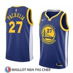 Maillot Golden State Warriors Zaza Pachulia No 27 Icon 2018 Bleu