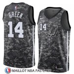 Maillot San Antonio Spurs Danny Green No 14 Ciudad 2018 Gris