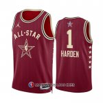 Maillot All Star 2024 Los Angeles Clippers James Harden NO 1 Rouge