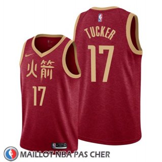 Maillot Houston Rockets P.j. Tucker Ville Edition Rouge