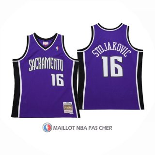 Maillot Sacramento Kings Peja Stojakovic NO 16 Mitchell & Ness 2002-03 Volet