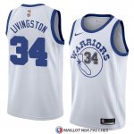 Maillot Golden State Warriors Shaun Livingston Hardwood 34 Classic 2017-18 Blanc