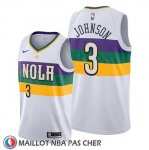 Maillot New Orleans Pelicans Stanley Johnson Ville Blanc