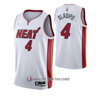 Maillot Miami Heat Victor Oladipo NO 4 Association 2021-22 Blanc