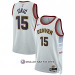 Maillot Denver Nuggets Nikola Jokic NO 15 Ville 2022-23 Blanc