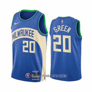 Maillot Milwaukee Bucks A.J. Green NO 20 Ville 2023-24 Bleu