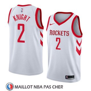 Maillot Houston Rockets Brandon Knight No 2 Association 2018 Blanc