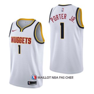 Maillot Denver Nuggets Michael Porter Jr. Association Blanc