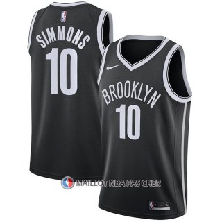 Maillot Brooklyn Nets Ben Simmons NO 10 Icon 2021-22 Noir