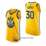 Maillot Golden State Warriors Stephen Curry NO 30 Statement Authentique 2022 Or
