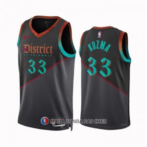Maillot Washington Wizards Kyle Kuzma NO 33 Ville 2023-24 Noir
