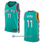 Maillot San Antonio Spurs Joshua Primo NO 11 Ville 2022-23 Vert