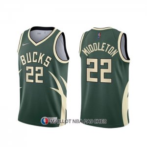Maillot Milwaukee Bucks Khris Middleton Earned 2020-21 Vert