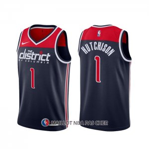 Maillot Washington Wizards Chandler Hutchison Association 2020-21 Bleu