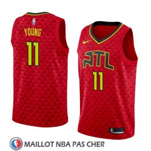 Maillot Hawks Trae Young 11 Statement 2017-18 Rouge