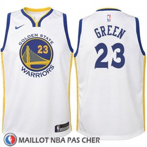 Maillot Enfant Golden State Warriors Draymond Green No 23 2017-18 Blanc