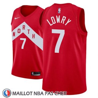 Maillot Tornto Raptors Kyle Lowry No 7 Earned 2018-19 Rouge