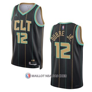 Maillot Charlotte Hornets Kelly Oubre JR. NO 12 Ville 2022-23 Noir
