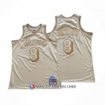 Maillot Los Angeles Lakers Kobe Bryant NO 8 Mitchell & Ness 1996-97 Or