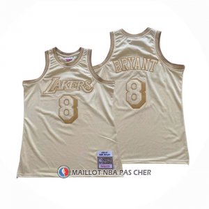 Maillot Los Angeles Lakers Kobe Bryant NO 8 Mitchell & Ness 1996-97 Or