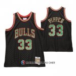 Maillot Chicago Bulls Scottie Pippen NO 33 Mitchell & Ness 1997-98 Noir