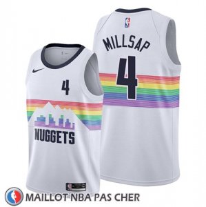 Maillot Denver Nuggets Paul Millsap Ville Edition Blanc