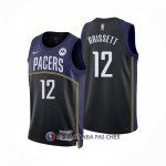 Maillot Indiana Pacers Oshae Brissett NO 12 Ville 2022-23 Bleu
