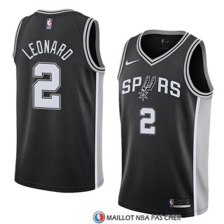 Maillot San Antonio Spurs Kawhi Leonard 2 Icon 2017-18 Noir