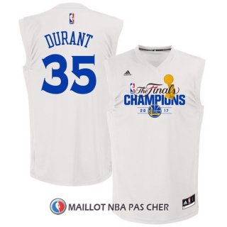 Maillot Champion Warriors Durant 35 2017 Blanc