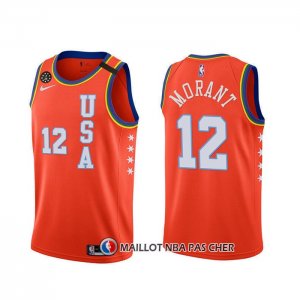 Maillot 2020 Rising Star Ja Morant USA Rouge