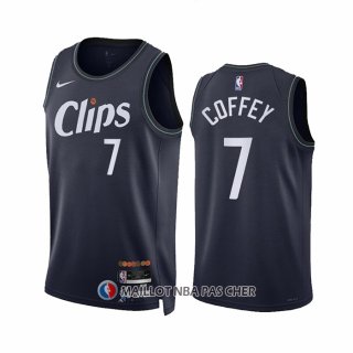 Maillot Los Angeles Clippers Amir Coffey NO 7 Ville 2023-24 Bleu