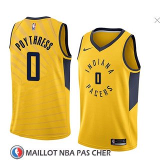Maillot Indiana Pacers Alex Poythress No 0 Statement 2018 Jaune
