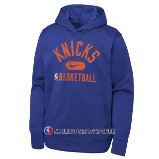 Veste a Capuche New York Knicks Performance Practice 2021-22 Bleu