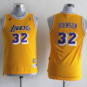 Maillot Enfant Jaune Johnson Los Angeles Lakers Revolution 30