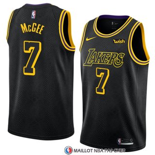 Maillot Los Angeles Lakers Javale Mcgee 7 Ciudad 2017-18 Noir