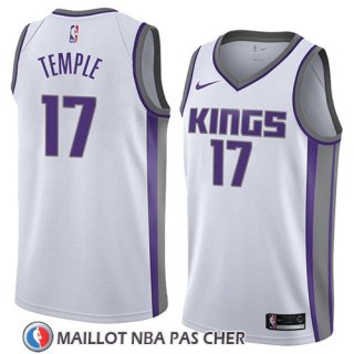 Maillot Sacramento Kings Garrett Temple No 17 Association 2018 Blanc