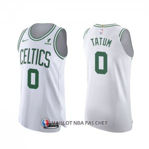 Maillot Boston Celtics Jayson Tatum NO 0 Association Authentique Blanc